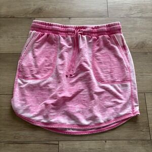 Jane & Delancey Knit Mini Skirt Large L Pockets Elastic Drawstring Waist